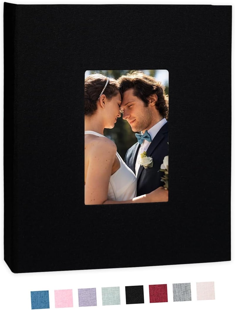 Cherrich Photo Album 8x10 Linen Picture Book 26-Page Album Holds 52 Photos Art Presentation Folder for Picture or Certificates Storage - Image 1